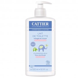 Lait De Toilette Hypoallergenique Visage Et Corps Bio Bebe Cattier - 500ml