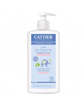 Lait De Toilette Hypoallergenique Visage Et Corps Bio Bebe Cattier - 500ml